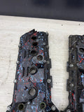 08-13 BMW E90 E92 E93 M3 S65 V8 Valve Covers Pair Paint Splatter 7838268 7838267