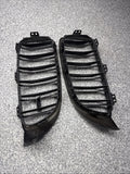 BMW 15-20 F80 F82 F83 M3 M4 Bumper Kidney Grilles Black OEM