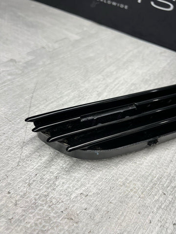 01-06 BMW E46 M3 Gloss Black Left Driver Fender Vent Grille Grills Trim