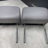 2001-2006 BMW E46 M3 Convertible Grey Rear Headrests Head Rests Pair OEM