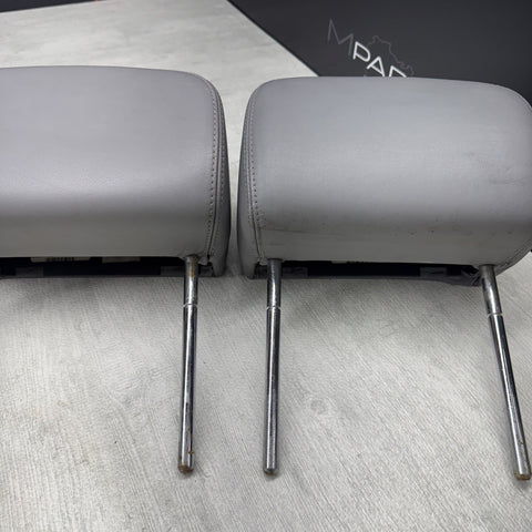 2001-2006 BMW E46 M3 Convertible Grey Rear Headrests Head Rests Pair OEM