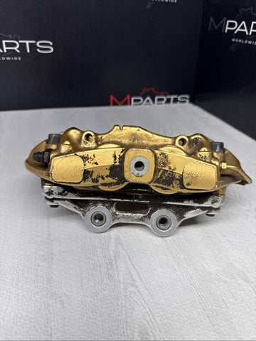 BMW 15-20 F80 F82 F83 M3 M4 CARBON CERAMIC BRAKE CALIPER GOLD FRONT LEFT