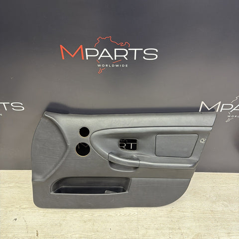95-99 BMW E36 M3 Sedan Front Right Door Panel Card Black OEM