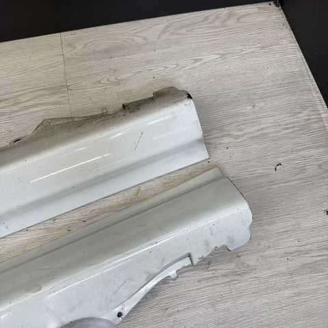 01-06 BMW E46 M3 Rocker Panel Side Skirts OEM Alpine White *Notes*