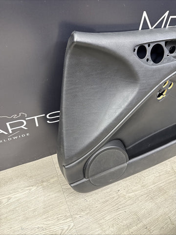 01-06 BMW E46 M3 FRONT PASSENGER RIGHT SIDE DOOR PANEL CARD BLACK OEM