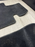 16-20 BMW F87 M2 Front Black White Stitching Floor Mat Set OEM