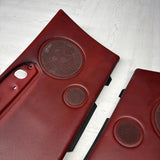 01-06 BMW E46 M3 Convertible Rear Left Right Door Cards Panels Trims Imola Red