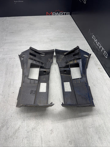 01-06 BMW E46 M3 LEFT RIGHT DRIVER FRONT BUMPER COVER GUARD BRACKET PAIR 2695247
