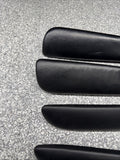 01-06 BMW E46 M3 Coupe Door Upper Arm Rest Armrest Pads Black *Tabs*
