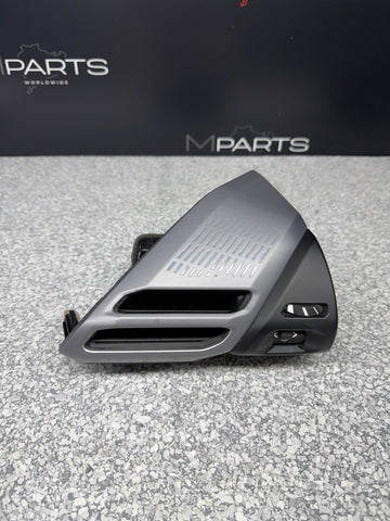 2025 2026 BMW 228i F74 Right Dash Air Vent Trim Panel Aluminum Graphite 9635208