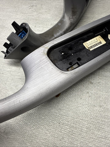 01-06 BMW E46 M3 Brushed Aluminum/Grey Door Trim Armrests Front