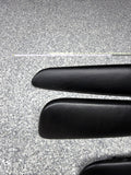 01-06 BMW E46 M3 Convertible Door Upper Arm Rest Armrest Pads Black