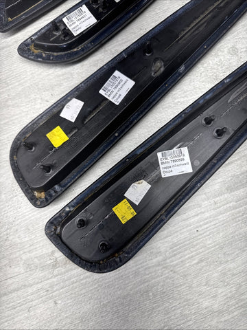 01-06 BMW E46 M3 Convertible Door Upper Arm Rest Armrest Pads Black *Broken Tab*
