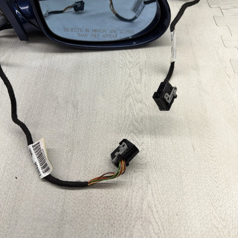 01-06 BMW E46 M3 Side View Door Mirrors Pair Mystic Blue *Notes*