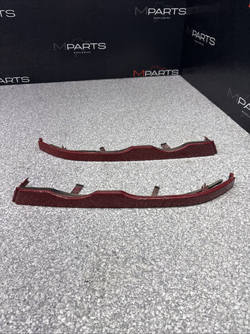 01-06 BMW E46 M3 FRONT LOWER HEADLIGHT TRIMS SET OEM IMOLA RED