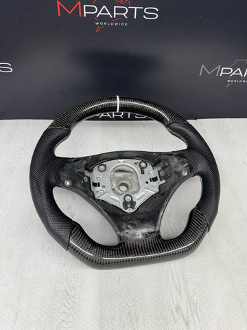 Carbon Fiber Custom BMW 08-13 E90 E92 E93 M3 Leather Steering Wheel DCT