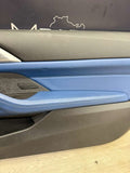 BMW 21-26 G82 G83 M4 Coupe Front Right Passenger Side Door Panel Fjords Blue