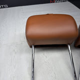 2001-2006 BMW E46 M3 Convertible Cinnamon Rear Headrests Head Rests Pair *Notes*