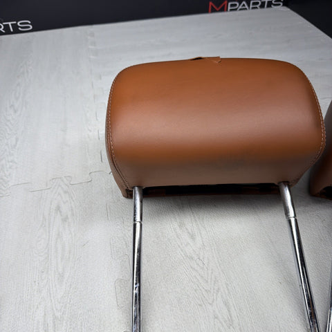 2001-2006 BMW E46 M3 Convertible Cinnamon Rear Headrests Head Rests Pair *Notes*