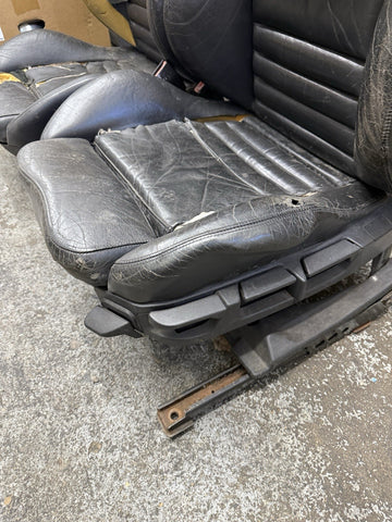 95-99 BMW E36 M3 Coupe Front Vaders Vader Seats Black Ripped