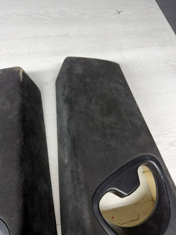 06-10 BMW E63 M6 COUPE Interior B-Pillar Trim Panel Pair ALCANTARA Set L+R OEM