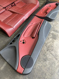 BMW E46 M3 01-06 Coupe Imola Red Nappa Leather Interior Seats Panels Set OEM