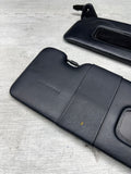 BMW E64 M6 Convertible OEM Sunvisors Sun Visors Black Leather Pair