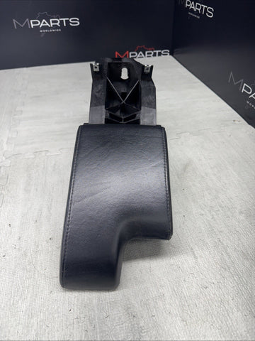 01-06 BMW E46 M3 Center Console Armrest Arm Rest Black Leather