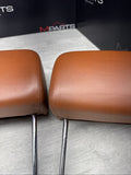 2001-2006 BMW E46 M3 Convertible Cinnamon Rear Headrests Head Rests Pair OEM