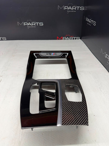 18-21 BMW F97 X3 M G01 X3 Competition Center Console Trim Cover Carbon Fiber OEM