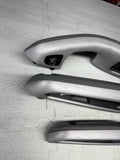 01-06 BMW E46 M3 Convertible Interior Armrests Trim Set Brushed Aluminum *Tabs