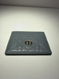 Dior Card Holder Case Wallet Light Blue 844157