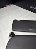BMW 94-99 E36 M3 Black Sun Visors Sunvisors Pair OEM *Notes*