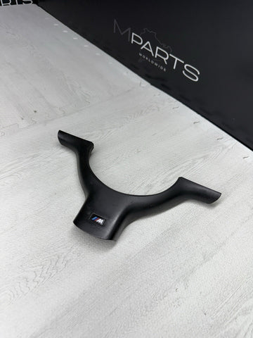 OEM 01-06 BMW E46 M3 Lower Steering Wheel Trim Cover Plate Black *1 Broken Tab
