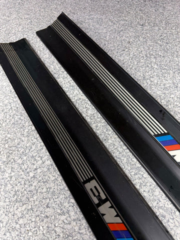 94–99 BMW E36 M3 2 Coupe Door Sill Trim Left & Right Pair Black OEM