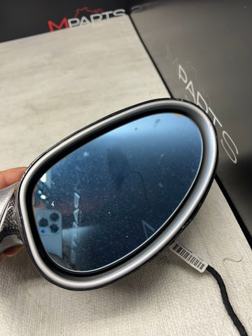 01-06 BMW E46 M3 Side View Door Mirrors Pair Carbon Fiber / Titanium Silver