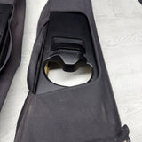 GENUINE BMW E46 B Pillar Trims Column Cover Pillars Pair Black *Peeling*
