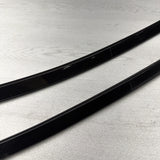 BMW E46 325 330 M3 Roof Rails Moldings Trims Pair Coupe OEM Jet Black