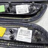 01-06 BMW E46 M3 Convertible Door Upper Arm Rest Armrest Pads Black