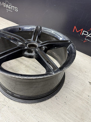 Porsche Taycan 96795 66158 OEM Wheel Rim 21x9.5 Front Gloss Black *Curbed