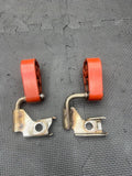 08-13 BMW E90 E92 E93 M3 Exhaust Muffler Rubber Hangers Brackets Pair 7548545