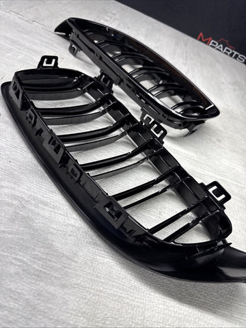 BMW 15-20 F80 F82 F83 M3 M4 Front Kidney Grilles Gloss Black Set