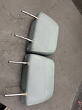 BMW 08-13 E93 M3 Convertible Rear Seat Headrests Head Rests Silverstone Grey OEM