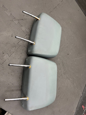 BMW 08-13 E93 M3 Convertible Rear Seat Headrests Head Rests Silverstone Grey OEM