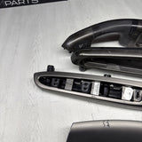 01-06 BMW E46 M3 Coupe Interior Armrests Trim Set Titan Shadow Black *Notes*