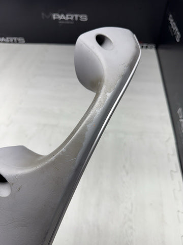 01-06 BMW E46 M3 Brushed Aluminum/Grey Door Trim Armrest Right Front Passenger