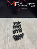 BMW F06 F10 F12 F13 F22 F30 F32 F33 F80 F82 F83 Lug Bolts Black Stock Set of 20