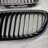 11-13 BMW 335i E92 E93 Front Left Right Upper Grille Set 7254967 7254970 OEM