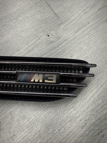 01-06 BMW E46 M3 Right Passenger Fender Vent Grille Grill Chrome Genuine OEM