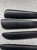 01-06 BMW E46 M3 Coupe Door Upper Arm Rest Armrest Pads Black *Tabs*